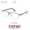 EYEFUNC 643 C44 OPTİK GÖZLÜK ÇERÇEVESİ - E